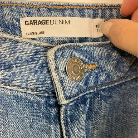 GARAGE Denim FLARE JEANS SIZE 13  ( W31) Casual Back To School - Picture 3 of 8
